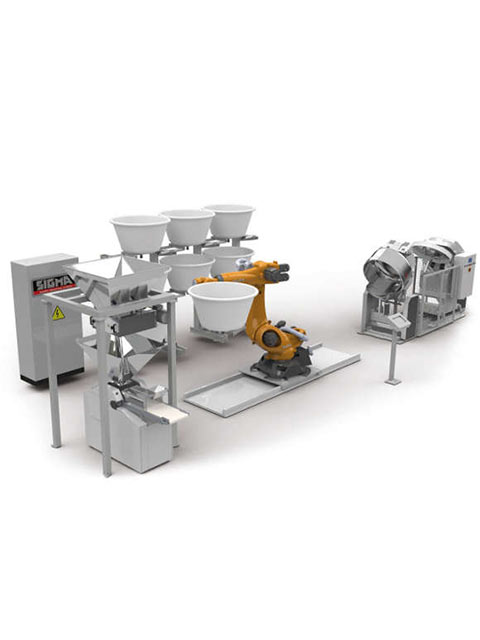 Automatized system for dough resting bowl